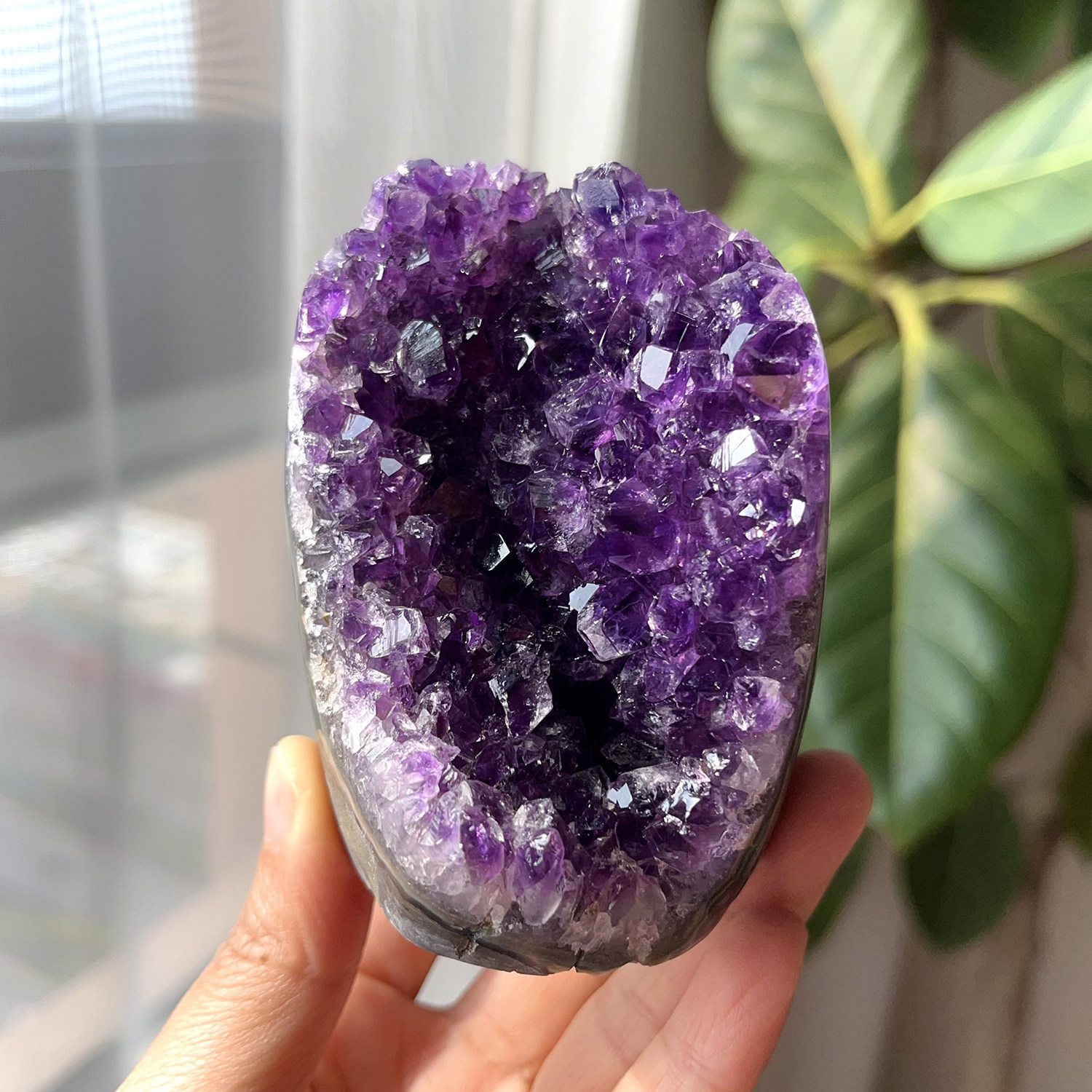 天然乌拉圭紫水晶摆件