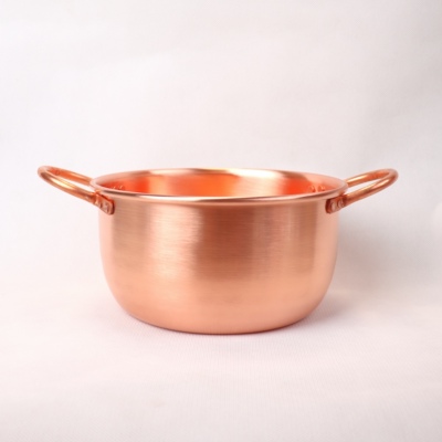 纯紫铜锅熬果酱铜锅炖汤铜炒锅电磁炉加厚铜火锅熬阿胶糕铜锅熬蜜