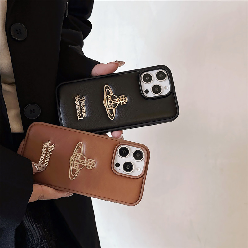 原创小众设计潮牌西太后苹果16Promax手机壳17高级感奢华皮质适用iPhone14保护壳15情侣款个性创意13男女外