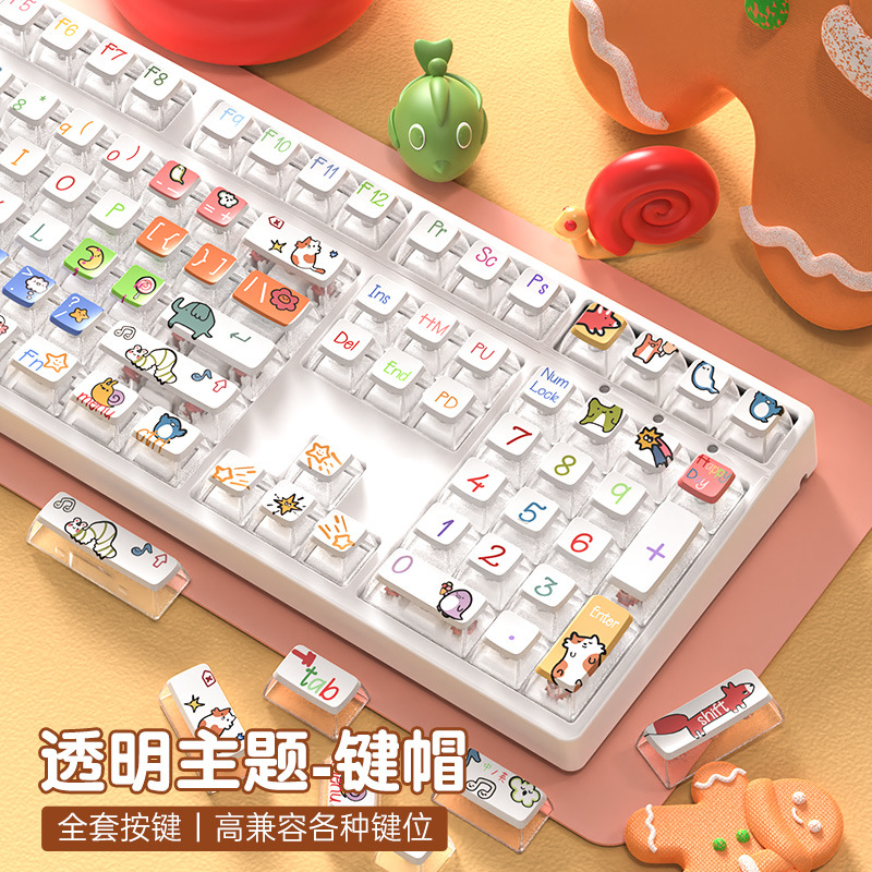 透明透光主题PBT热升华键帽