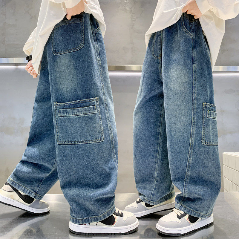 儿童装男童裤子2025新款大童秋装牛仔裤春秋冬款男孩秋季休闲长裤,童装/婴儿装/亲子装,裤子,淘宝优惠券,粉丝福利购,淘宝优惠卷