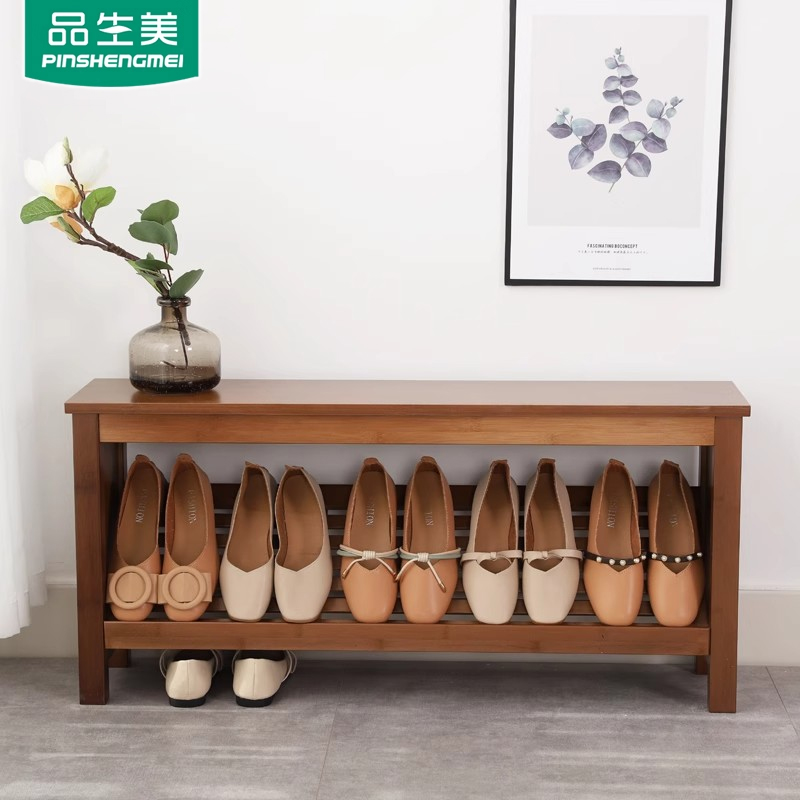 品生美进门换鞋凳家用超窄创意穿鞋凳门口可坐鞋柜简约现代长条凳