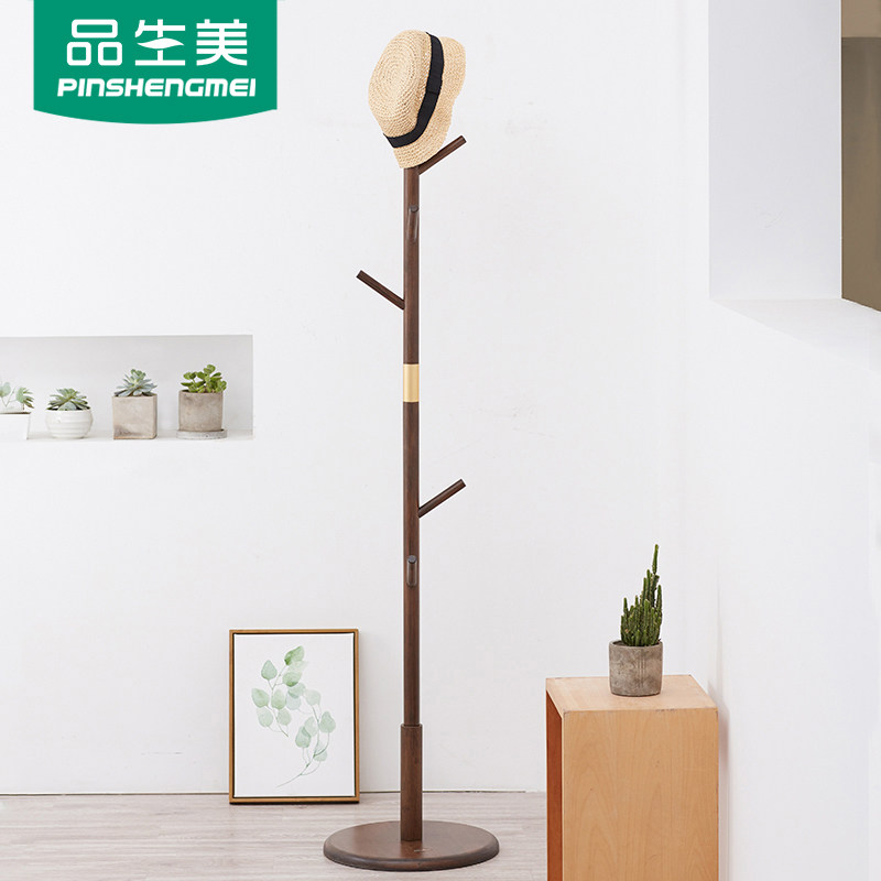 创意楠竹衣帽架落地卧室小型衣架简约立式衣架简易衣帽架竹制品