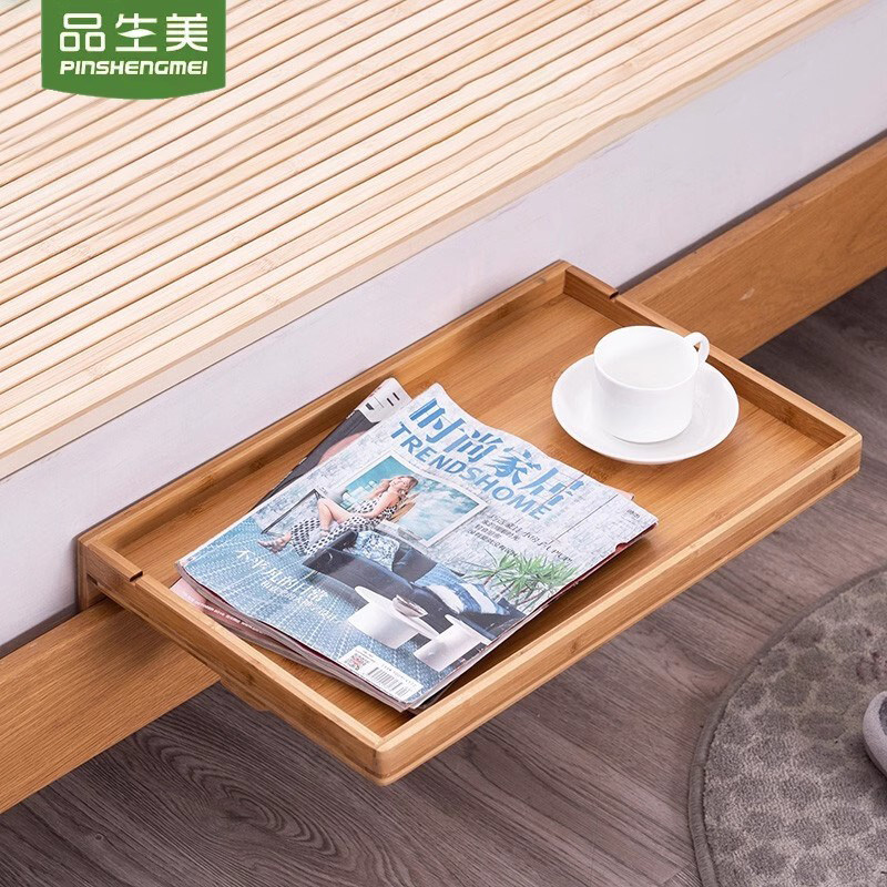 免打孔卧室床头柜投影仪置物架