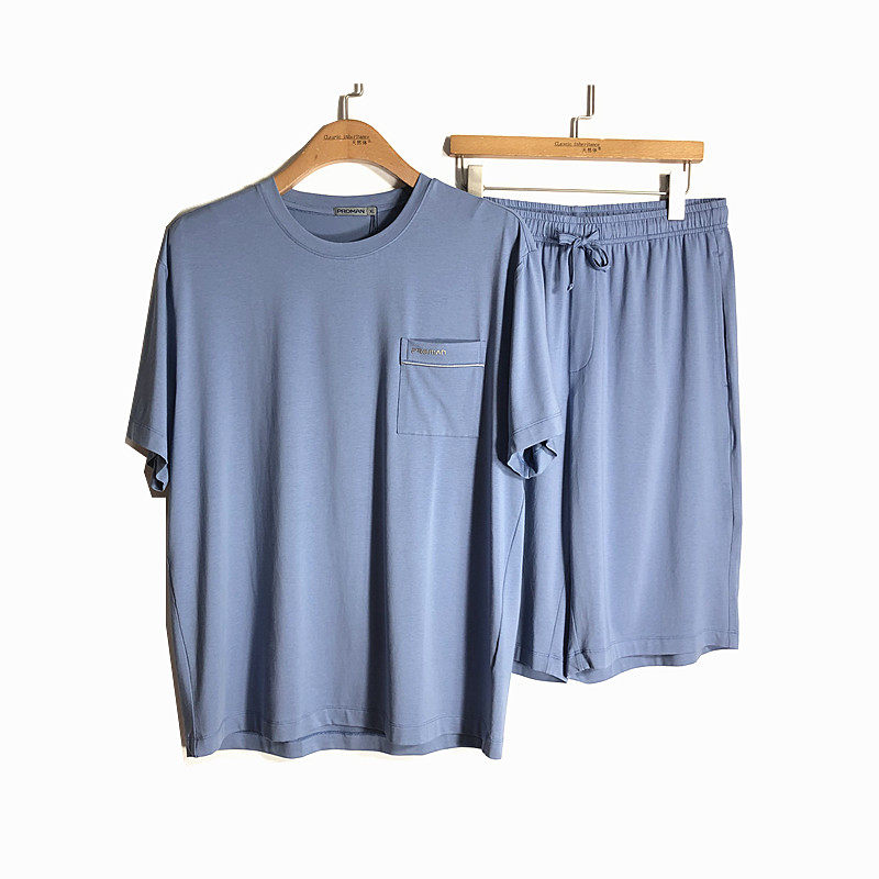家居服套装睡衣莫代尔短袖豪门
