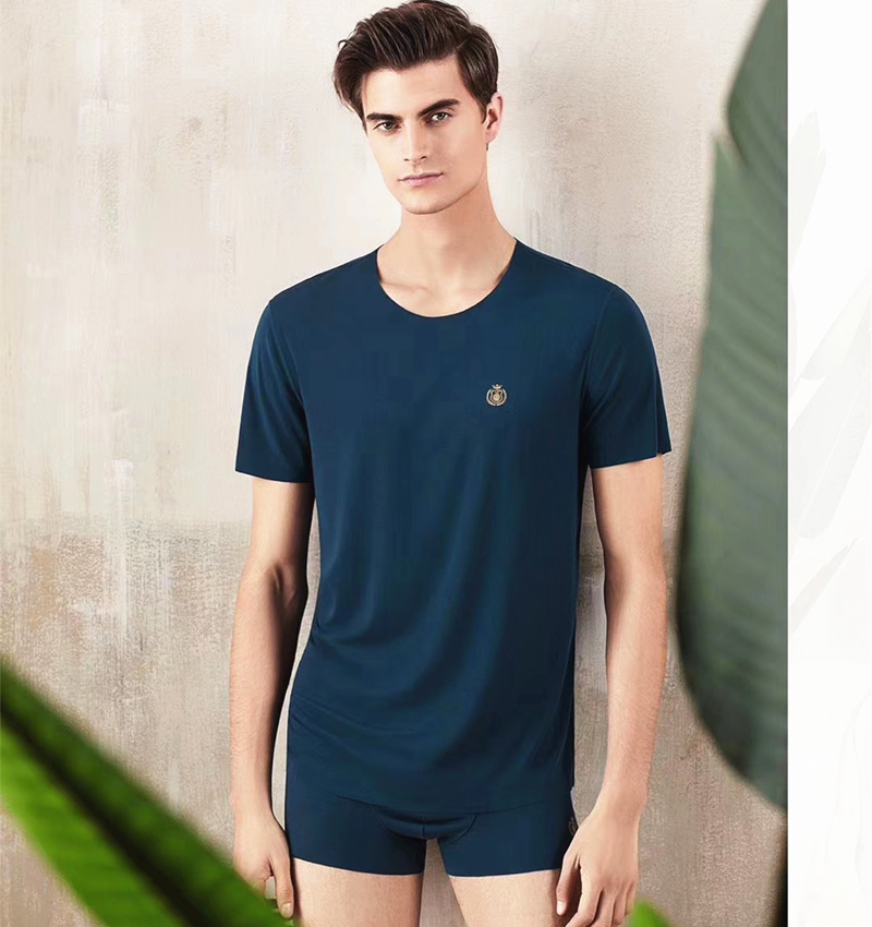 豪门男弹力天丝莫代尔短袖T恤