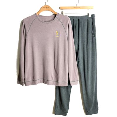 caser凯撒男士暖膨绒家居服套装