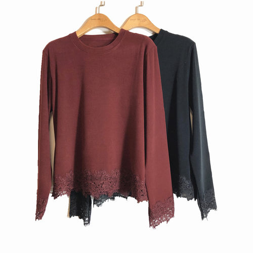 caser凯撒加厚暖姜绒女士打底衫