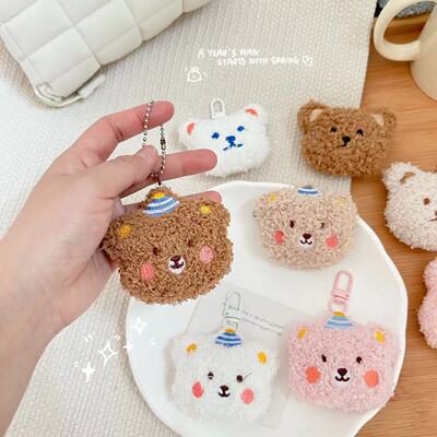 卡通可爱胸针毛绒小熊挂件学生包包挂饰diy饰品鞋袜帽子围巾辅料