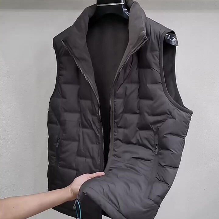 双面穿高档羽绒马甲秋冬保暖