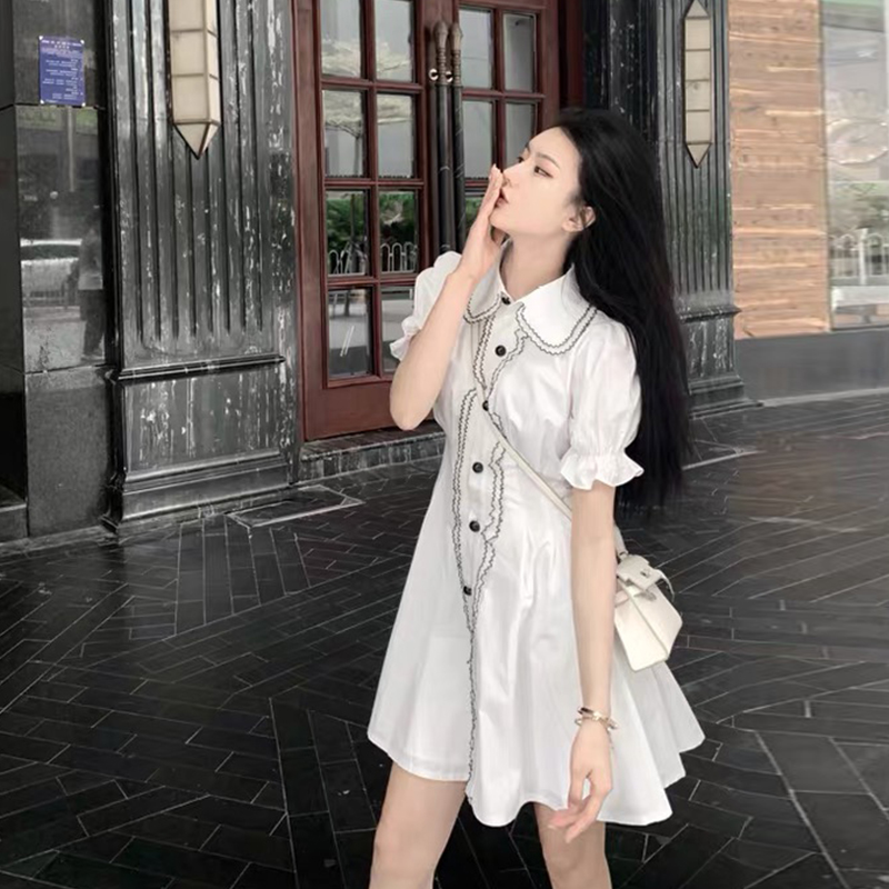 Zhixun French Retro High Waisted Platycodon grandiflorum small fragrant dress Xia Chao fairy sweet waist show thin temperament