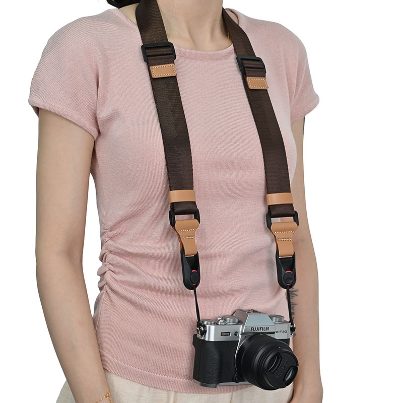 相机快拆背带用富士xt50微单佳能a7c2索尼康z30单反肩带斜跨配件