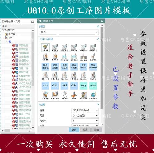 UG10/UG12/NX1980至NX2206经典版图片工序模板