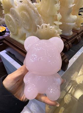 粉紫玉暴力熊小熊 坐熊时尚饰品，摆件 装饰 摆设