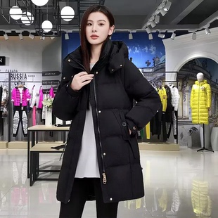 宽松棉袄冬季 韩版 小个子流行棉衣厚外套 2025新款 羽绒棉服女中长款