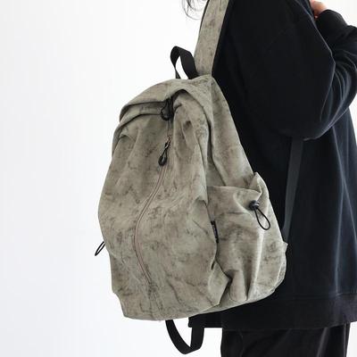 小众休闲书包大学男生双肩背包女