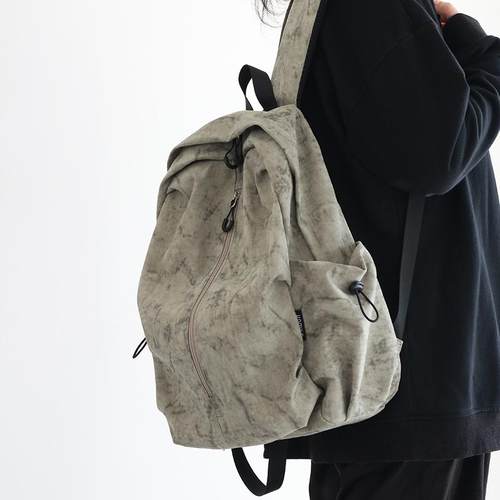 小众休闲书包大学男生双肩背包女