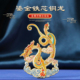 国风博物馆旅游纪念品鎏金铁芯铜龙冰箱贴金属磁吸浮雕古风礼物