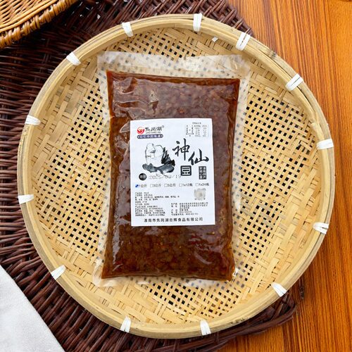 焦岗湖神仙豆臭豆子闷酱豆馒头酱