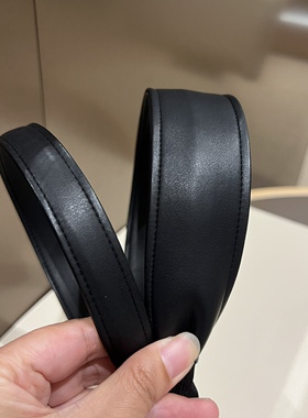 初秋韩国进口仿皮宽细简约黑皮发箍 头箍 发饰