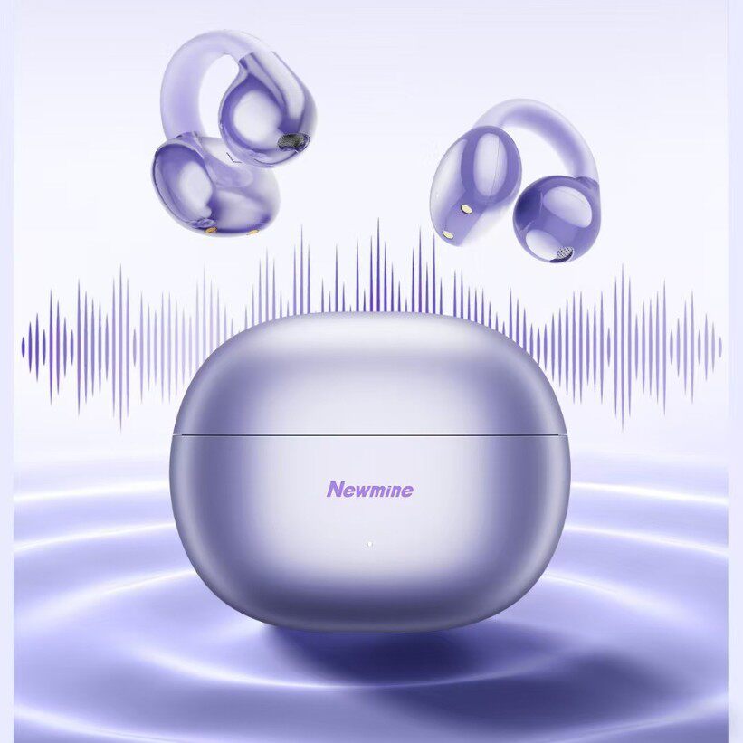 Newmine纽曼T28无线蓝牙耳机夹耳式骨传导不入耳超长续航降噪耳机