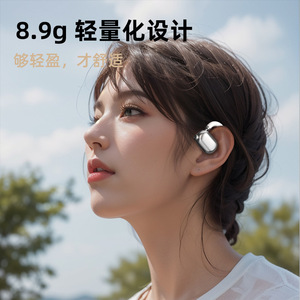 2025新款智能Ai语音挂耳式蓝牙耳机无线降噪运动不入耳可跨境耳机
