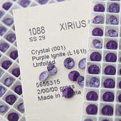 正品 施家华子奥地利水晶美甲钻1088尖底L161I深邃紫色diy堆钻奥钻