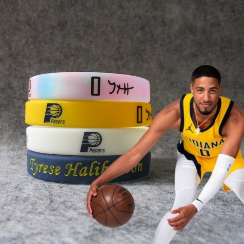 篮球0号哈利伯顿运动手环夜光带