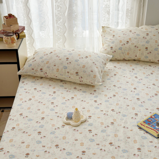 全棉A类双层纱床单单件 纯棉有氧纱布婴幼童床单睡单床笠双人定做