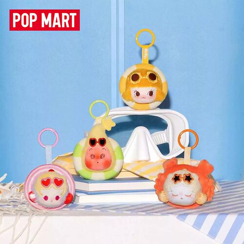 POPMART泡泡玛特泡泡萌粒海岛度假系列迷你毛绒挂件盲盒礼物