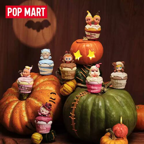 POPMART泡泡玛特怪怪面包店系列投影小夜灯盲盒家居周边公仔礼物