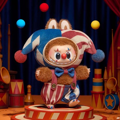 【新品】泡泡玛特WHY SO SERIOUS系列-马戏团搪胶毛绒挂件盲盒
