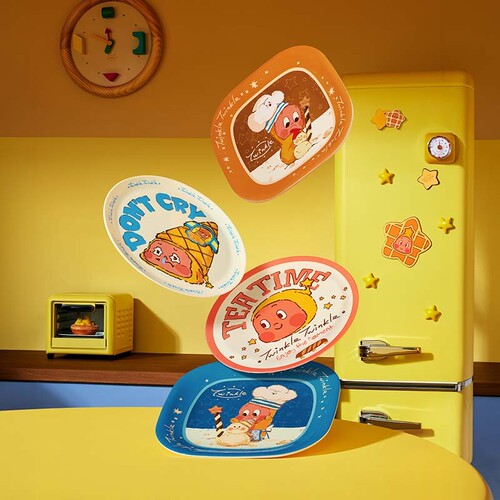 POPMART泡泡玛特月球表面系列星星人-圆盘&方盘潮玩周边家居摆件