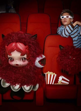 POPMART泡泡玛特ΘSKULLPANDA不眠剧场系列毛绒公仔挂件盲盒礼物