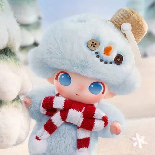 POPMART泡泡玛特DIMOO Snowman搪胶毛绒吊卡手办女生礼物收藏