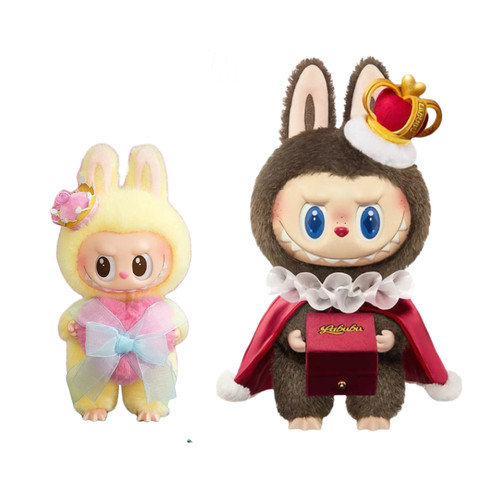 POPMART泡泡玛特LABUBU象棋大冒险情人节国王皇后搪胶毛绒公仔