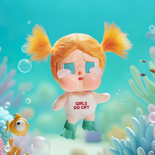 POPMART泡泡玛特 CRYBABY哭娃 Vacation Mode On系列搪胶毛绒盲盒