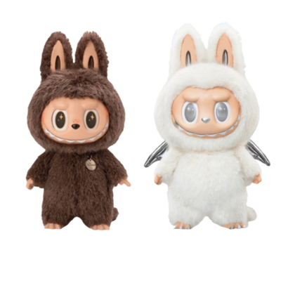 泡泡玛特Zimomo 大首领大天使搪胶脸LABUBU公仔潮玩生日送礼摆件