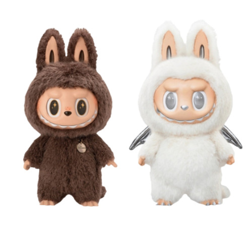 泡泡玛特Zimomo 大首领大天使搪胶脸LABUBU公仔潮玩生日送礼摆件