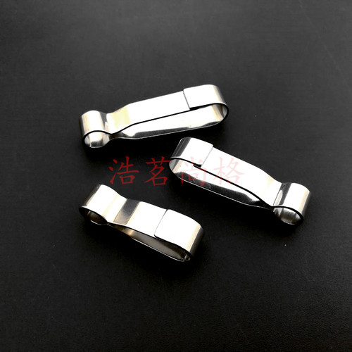 手工不锈钢钥匙扣小号挂件中号快挂大号腰带挂原色汽车扣折弯挂扣 - 封面