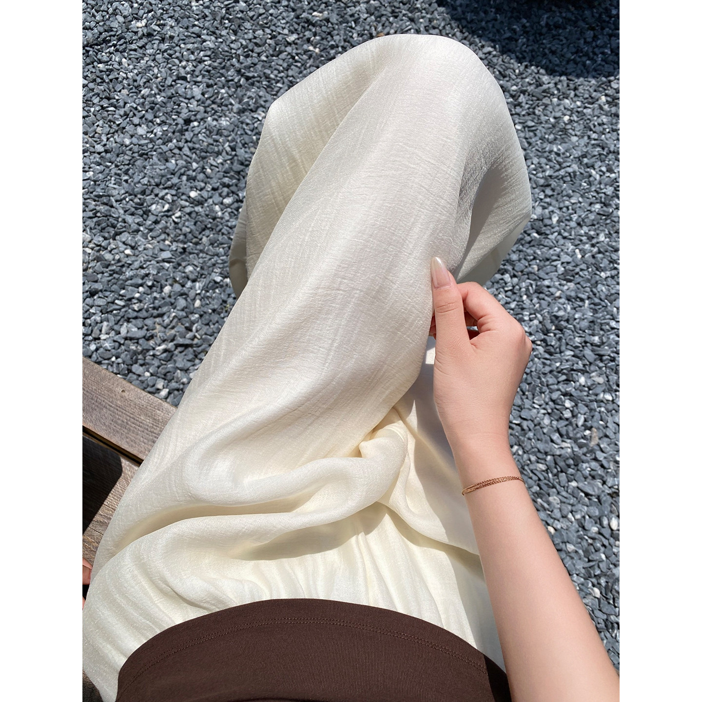 桑蚕丝裤子女夏季薄款透气垂感真丝休闲裤松弛慵懒风直筒防晒裤
