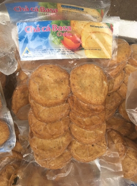越南口味 Cha ca ba sa chien 巴沙鱼饼500克 东南亚特色美食小吃