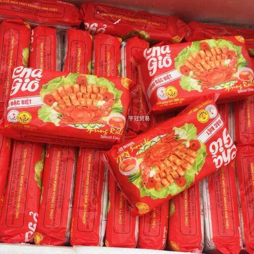 越南冷冻蟹肉卷500克特色美食