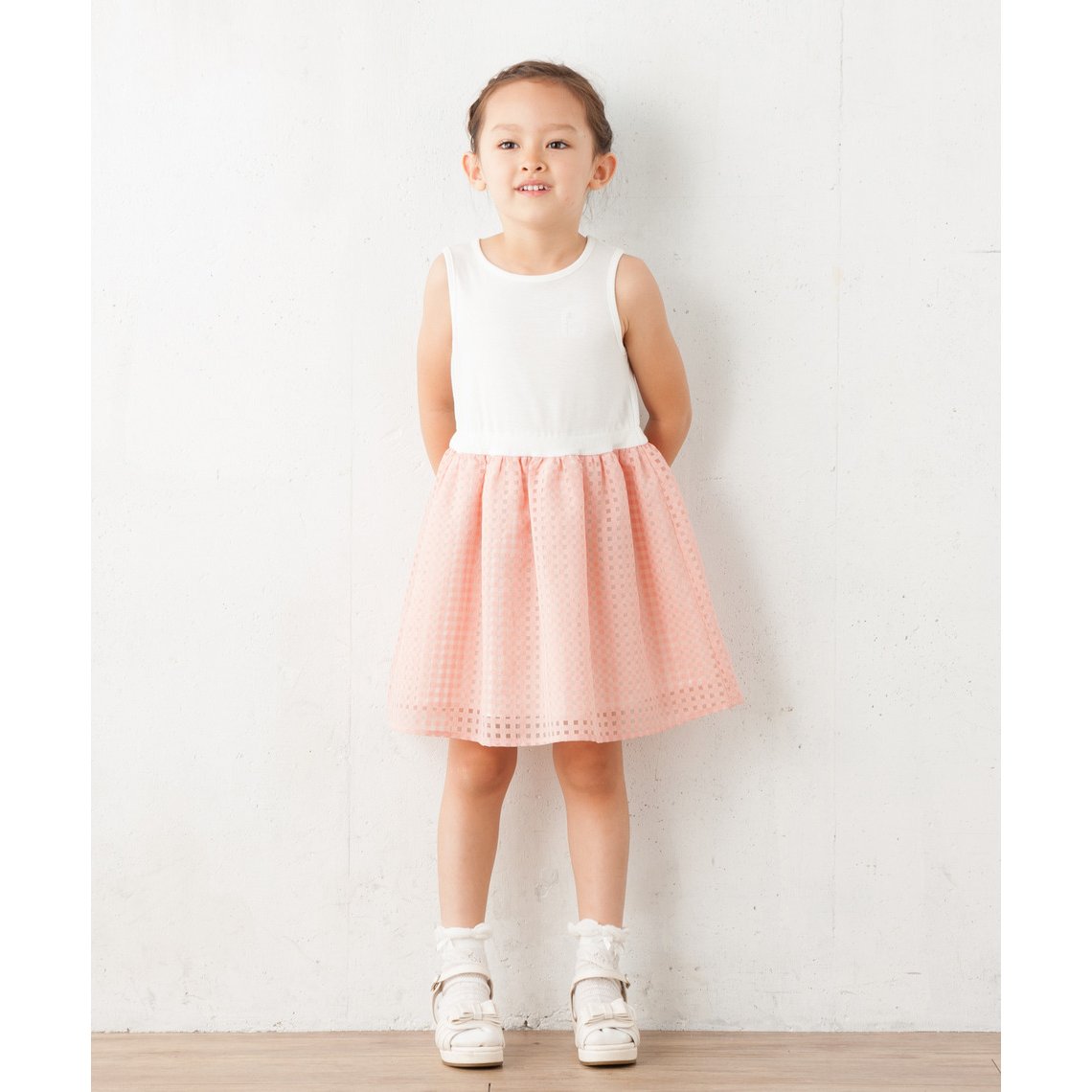 夏季新款背心裙日本原单大牌组曲无袖纯棉欧根纱连衣裙0250背心裙
