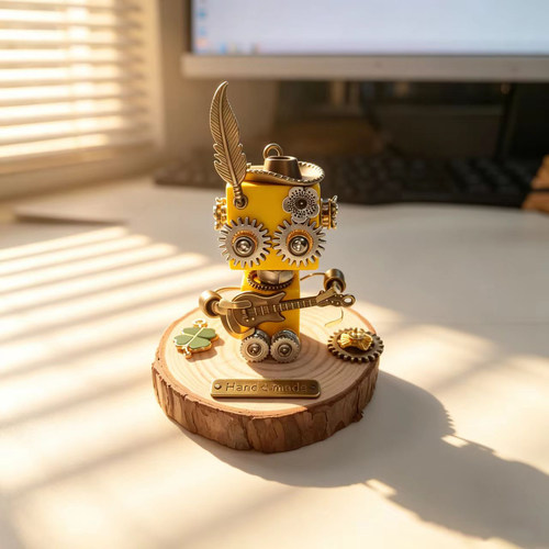 羽小匠手工牛仔朋克蒸汽机器人