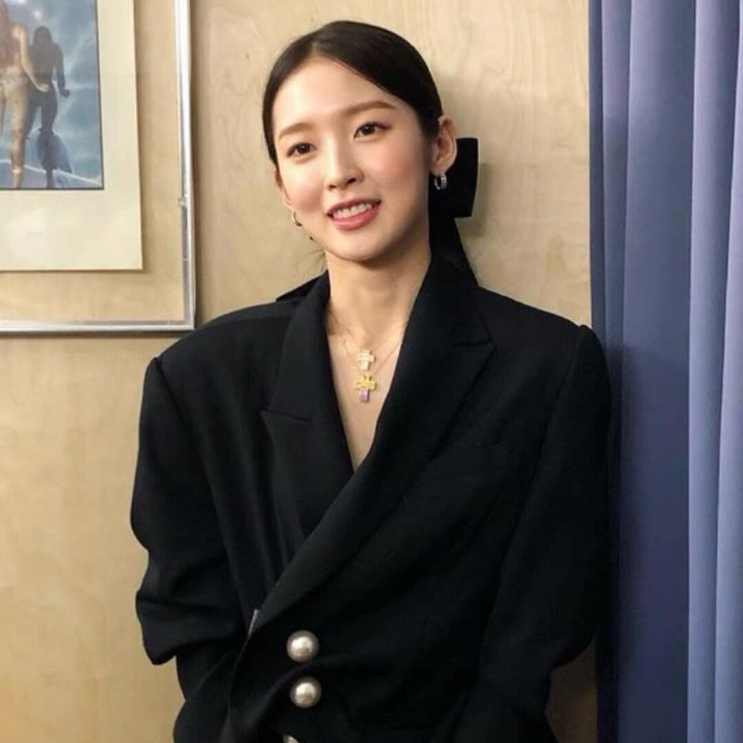 cici韩国博主玳美同款镶钻锆石双十字架项链高端轻奢小众级感颈链