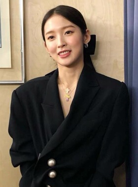 cici韩国博主玳美同款镶钻锆石双十字架项链高端轻奢小众级感颈链