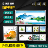 集成吊顶led平板灯厨房卫生间浴室阳台铝扣板嵌入式 面板30x30x60