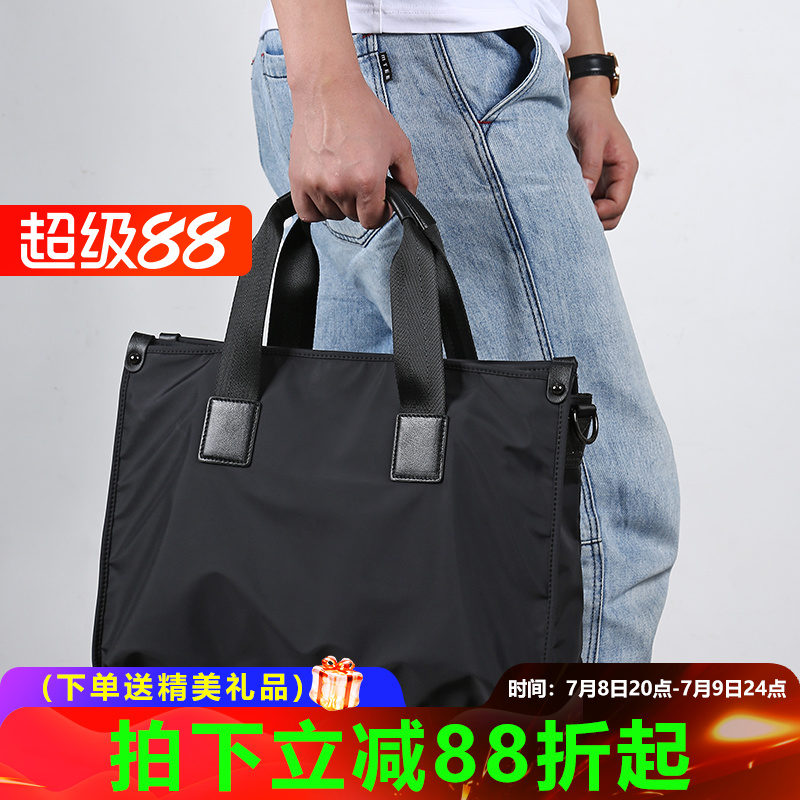 派保爵新款帆布大容量單肩手提包