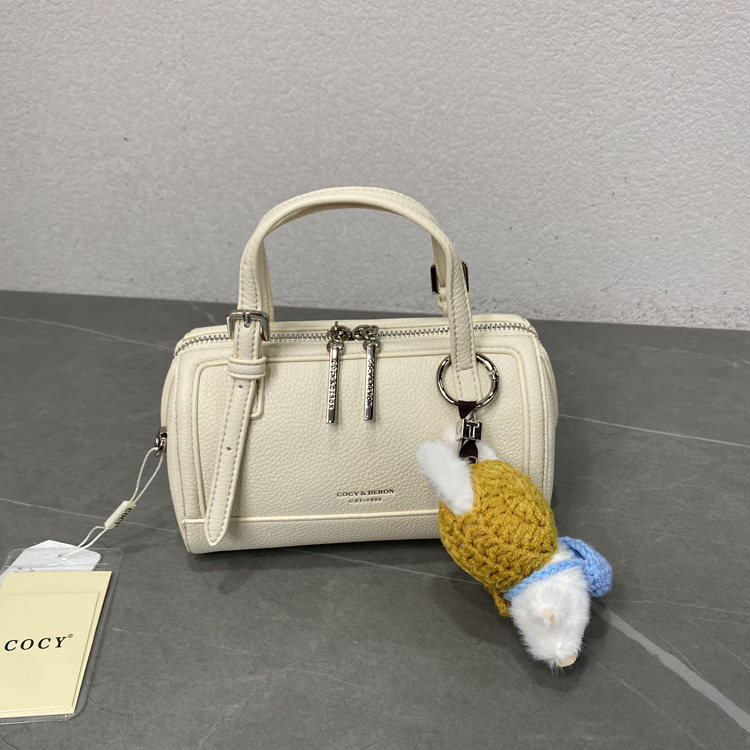 2026新款韩版时尚枕头包荔枝纹休闲手提女包链子软皮单肩斜挎小包